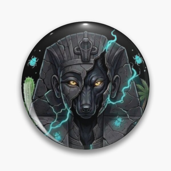 Item preview, Anubis Aesthetic: The Gatekeeper - Surreal Egyptian Pharaoh & Jackal designed and sold by ArtisticlyVibes.