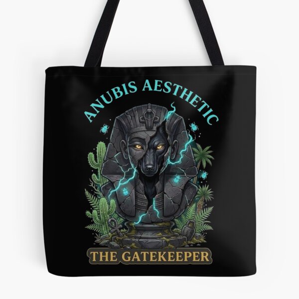 Item preview, Anubis Aesthetic: The Gatekeeper - Surreal Egyptian Pharaoh & Jackal designed and sold by ArtisticlyVibes.