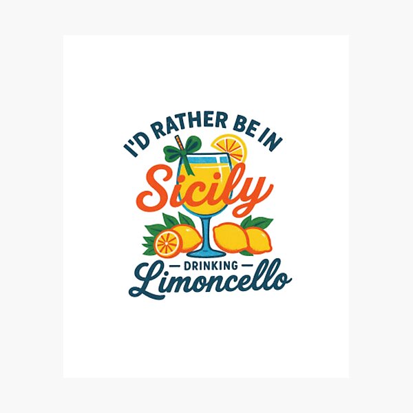 Item preview, Sicily Italy Sun & Sea | Retro Vintage Italian Graphic designed and sold by HBDStudio.