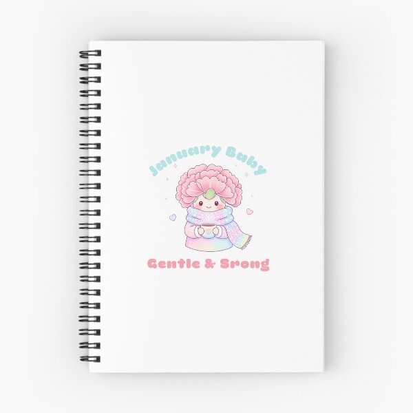 Item preview, Cute Kawaii Pastel Carnation Flower Character - January Birthday Baby designed and sold by Tiny Zoom.
