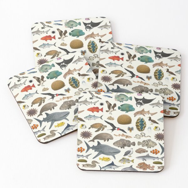 Item preview, Animals of the Great Barrier Reef Identification Chart designed and sold by kakarikihill.