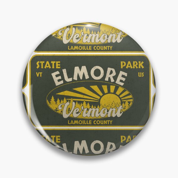 Item preview, Elmore State Park, Lamoille County, Vermont, badge design designed and sold by Wanderful-roads.