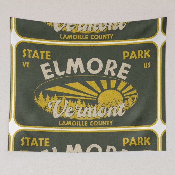 Item preview, Elmore State Park, Lamoille County, Vermont, badge design designed and sold by Wanderful-roads.