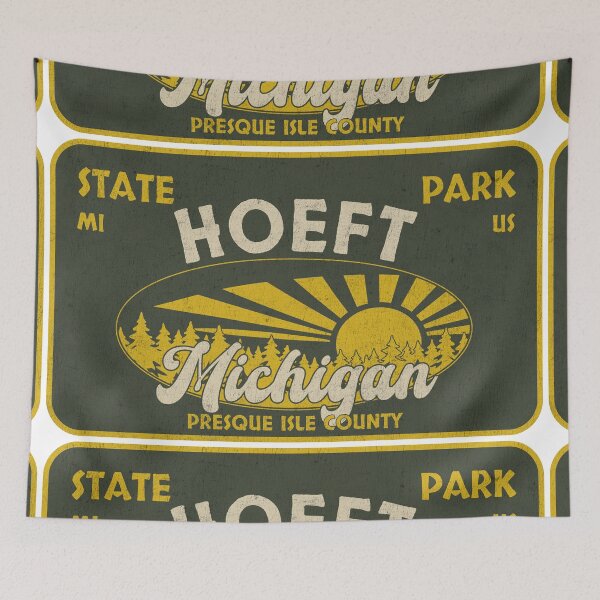 Item preview, Hoeft State Park, Presque Isle County, Michigan, badge design designed and sold by Wanderful-roads.
