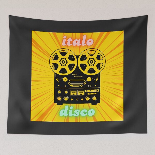 Item preview, Italo Disco Tape Recorder – Retro 80s Synthwave Music Aesthetic designed and sold by ArcticFoxStudio.