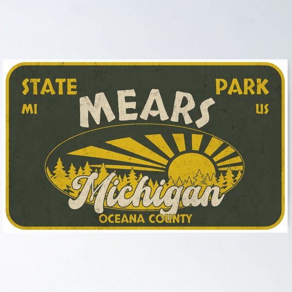 Item preview, Diseño de la insignia del Parque Estatal Mears, Condado de Oceana, Michigan designed and sold by Wanderful-roads.