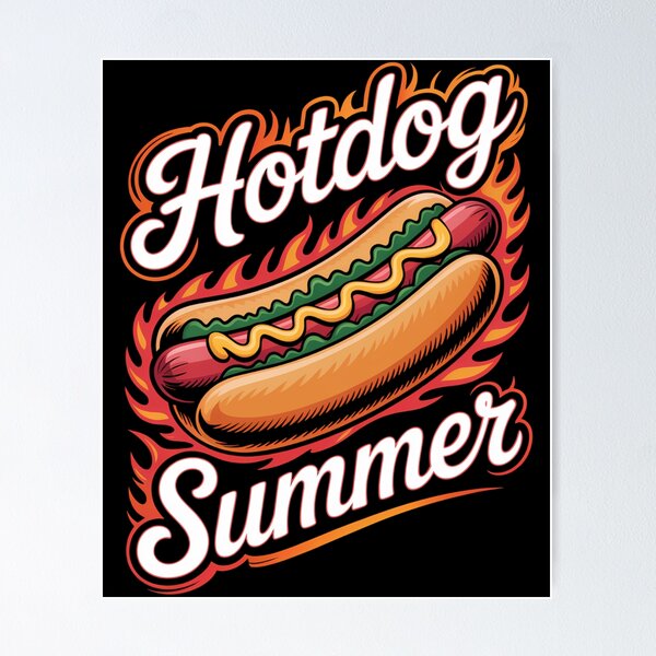 Item preview, Hotdog Summer designed and sold by unlehorbuson.
