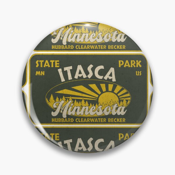 Item preview, Itasca State Park, Hubbard Clearwater Becker, Minnesota, badge design designed and sold by Wanderful-roads.