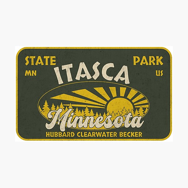 Item preview, Itasca State Park, Hubbard Clearwater Becker, Minnesota, badge design designed and sold by Wanderful-roads.