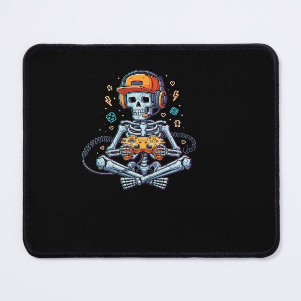 Item preview, Halloween Skeleton Gamer Pixel Video Gaming Boys designed and sold by Dressed For Duty.