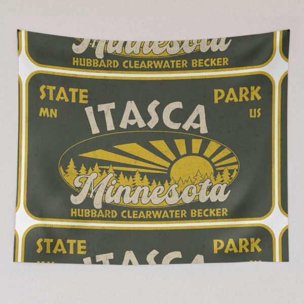 Item preview, Itasca State Park, Hubbard Clearwater Becker, Minnesota, badge design designed and sold by Wanderful-roads.