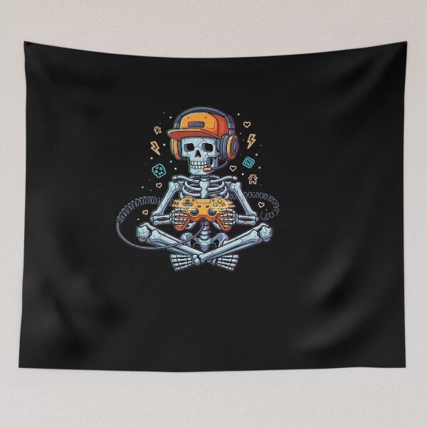 Item preview, Halloween Skeleton Gamer Pixel Video Gaming Boys designed and sold by Dressed For  Duty.