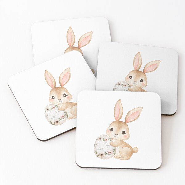 Item preview, Cute little Easter bunny with an Easter egg designed and sold by PeterskyDesign.