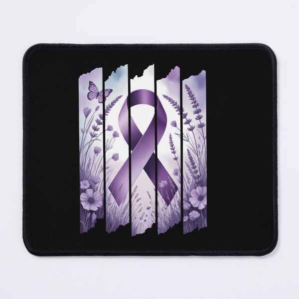 Item preview, Pancreatic Cancer Awareness Support Squad Pancreatic Cancer Purple Ribbon designed and sold by HellD3vil-Art.