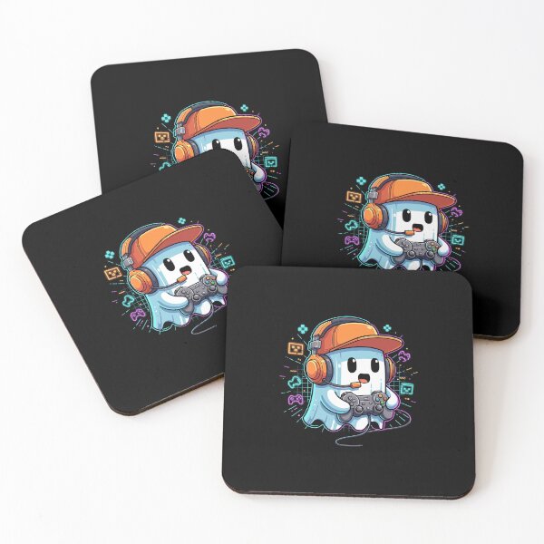 Item preview, Halloween Ghost Gamer Funny Pixel Video Gaming Boys designed and sold by Dressed For  Duty.