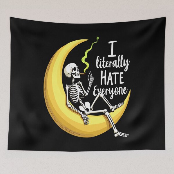 Item preview, I literally Hate Everyone. Social Battery Drained Humor designed and sold by JohnVBurks.
