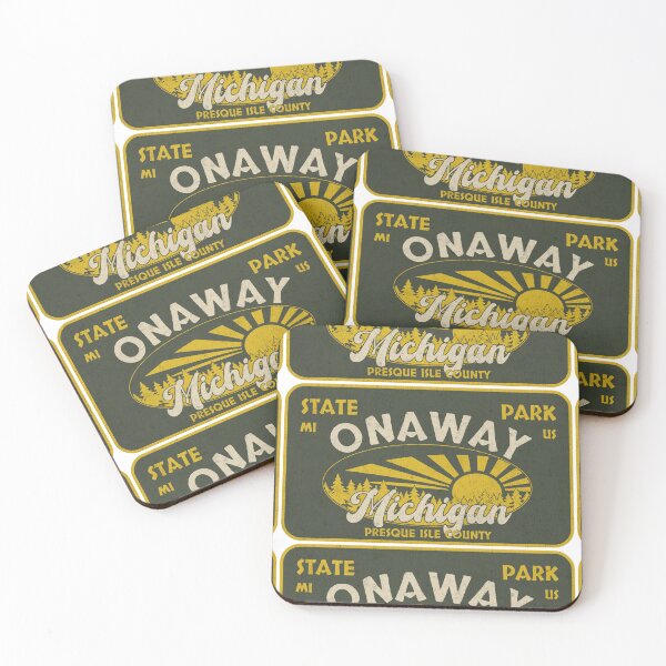 Item preview, Onaway State Park, Presque Isle County, Michigan, badge design designed and sold by Wanderful-roads.