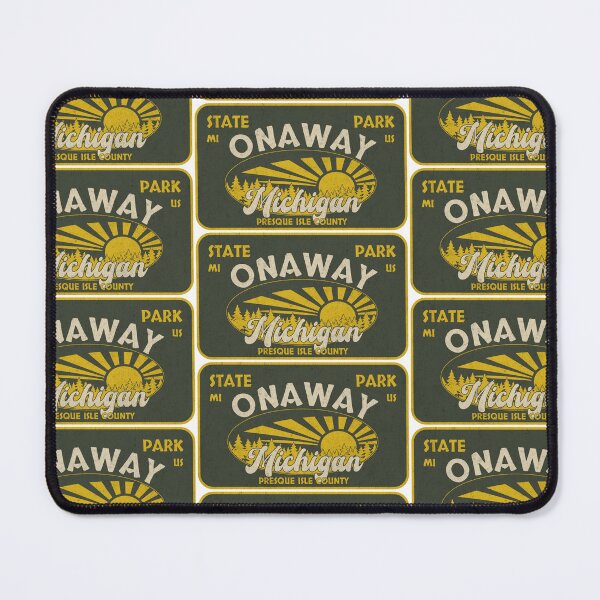 Item preview, Onaway State Park, Presque Isle County, Michigan, badge design designed and sold by Wanderful-roads.