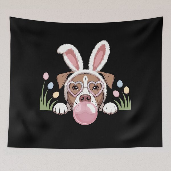 Item preview, Pitbull Bunny Bubble Gum Easter Day designed and sold by Moon-Ape.