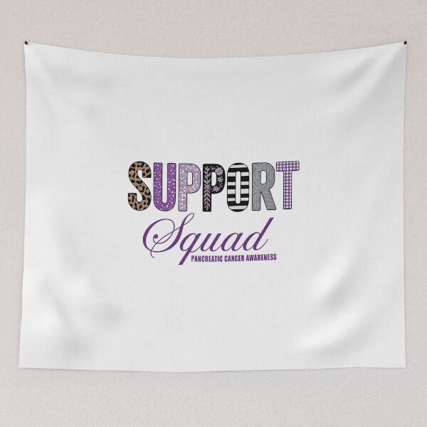 Item preview, Pancreatic Cancer Awareness Support Squad Purple Ribbon Support designed and sold by HellD3vil-Art.
