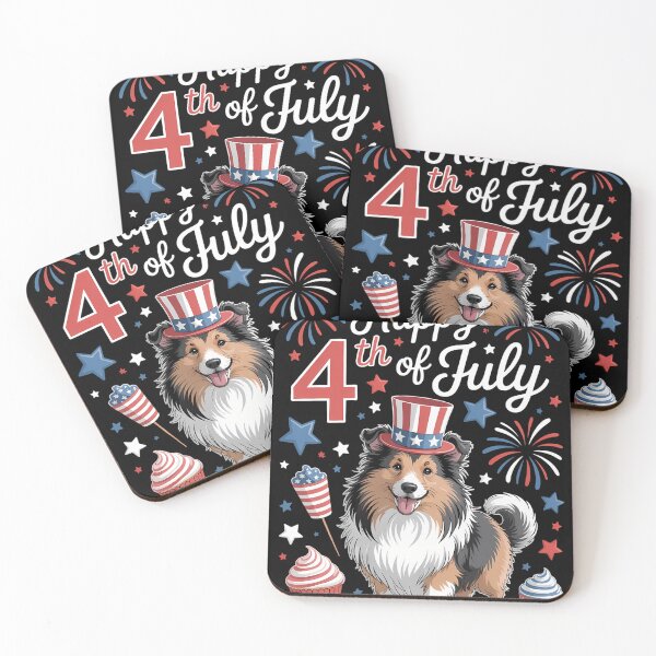 Item preview, Sheltie 4th of July Shetland Sheepdog Independence Day designed and sold by unlehorbuson.