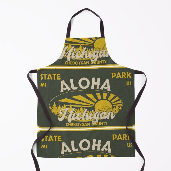 Item preview, Aloha State Park, Cheboygan County, Michigan, badge design designed and sold by Wanderful-roads.