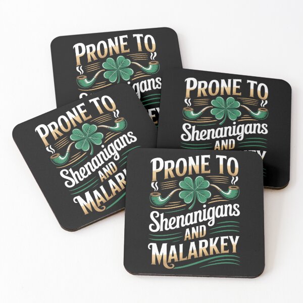 Item preview, st patricks day shenanigans malarkey shamrock designed and sold by HellD3vil-Art.