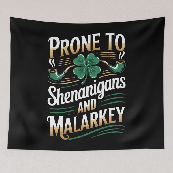 Item preview, st patricks day shenanigans malarkey shamrock designed and sold by HellD3vil-Art.