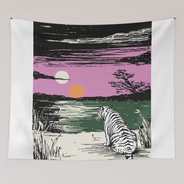 Item preview, Tiger By The Shore designed and sold by DefNoiz.