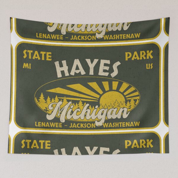 Item preview, Hayes State Park, Lenawee - Jackson - Washtenaw, Michigan, badge design designed and sold by Wanderful-roads.