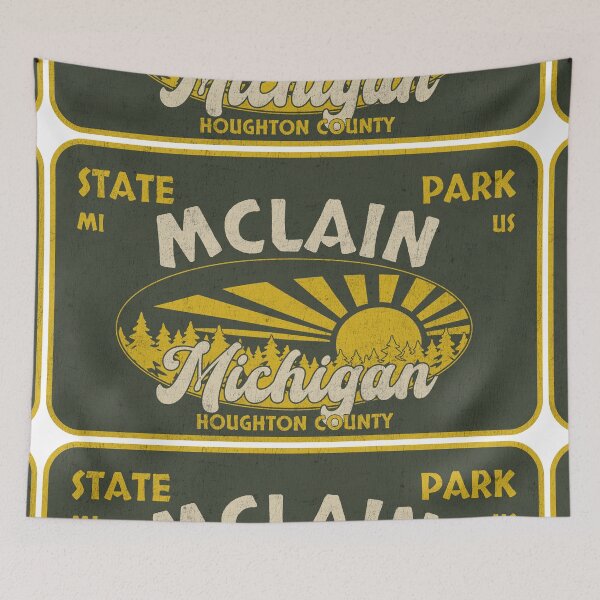 Item preview, McLain State Park, Houghton County, Michigan, badge design designed and sold by Wanderful-roads.
