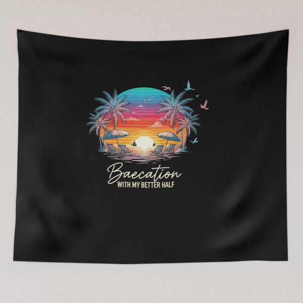 Item preview, Vintage Baecation with My Better Half Matching Couple designed and sold by Dressed For  Duty.