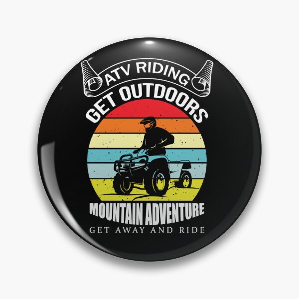 Item preview, ATV Riding Outdoor Mountain Retro Adventure Vintage designed and sold by FroggyBaBoy.