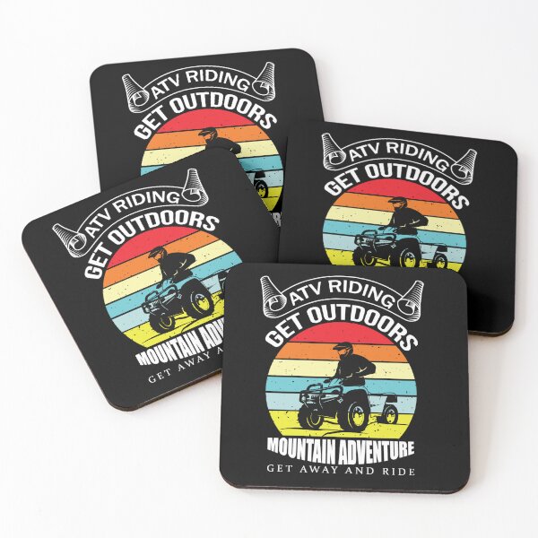 Item preview, ATV Riding Outdoor Mountain Retro Adventure Vintage designed and sold by FroggyBaBoy.