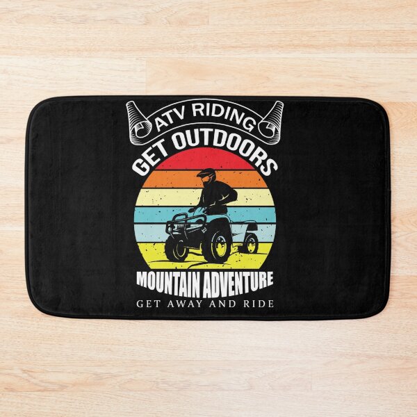 Item preview, ATV Riding Outdoor Mountain Retro Adventure Vintage designed and sold by FroggyBaBoy.