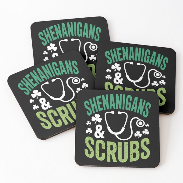 Item preview, St Patricks Day Shenanigans Scrub Saint Pattys Nurse designed and sold by Moon-Ape.