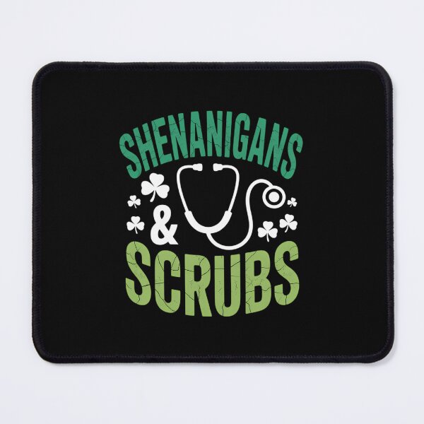 Item preview, St Patricks Day Shenanigans Scrub Saint Pattys Nurse designed and sold by Moon-Ape.
