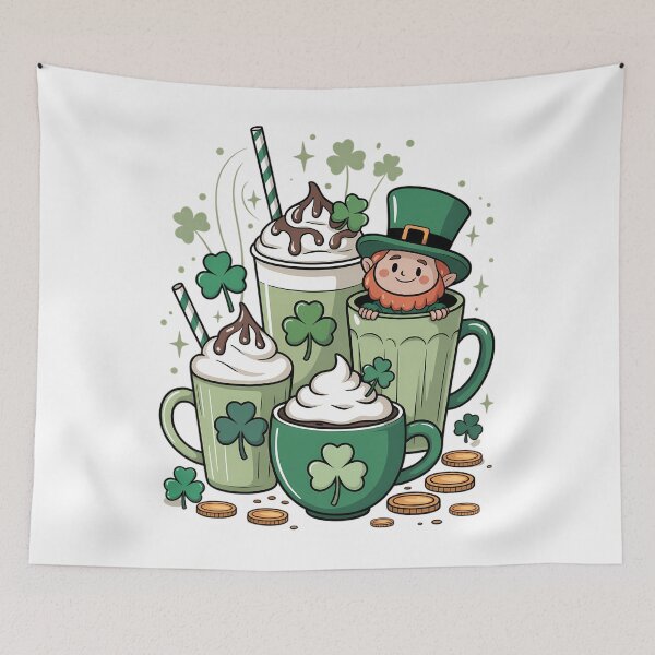 Item preview, St Patrick's Day Coffee Mugs Lucky Coffee designed and sold by Moon-Ape.