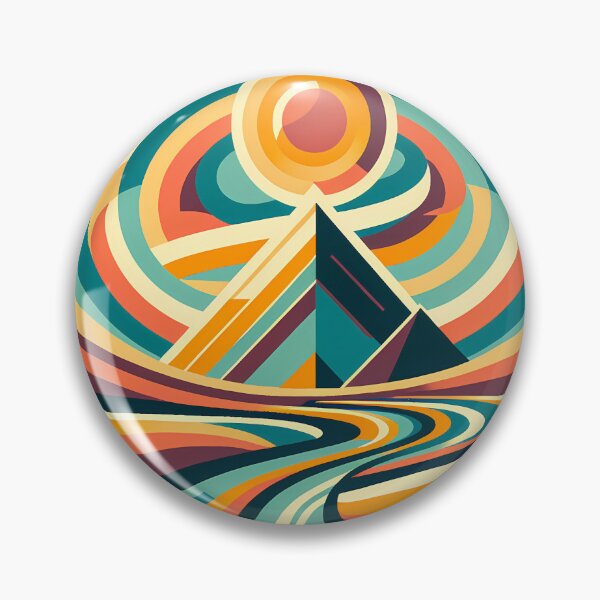 Item preview, Geometric Mountain Sunscape designed and sold by InkSmithery.