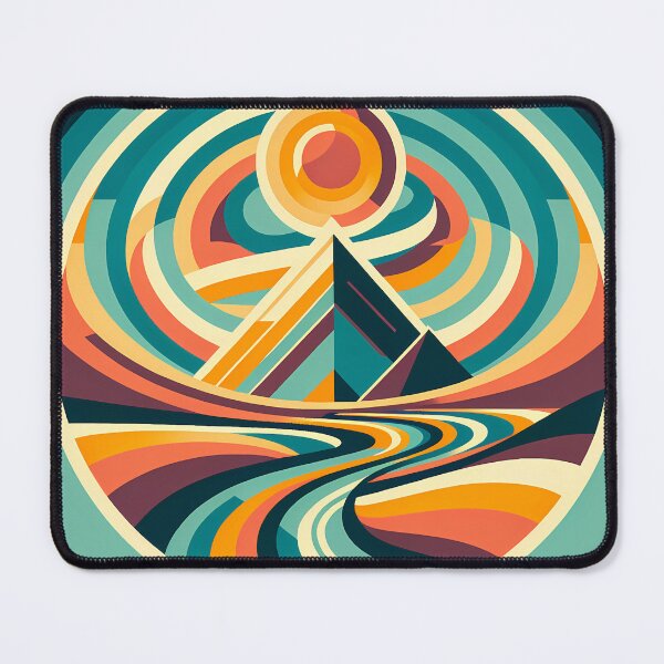Item preview, Geometric Mountain Sunscape designed and sold by InkSmithery.