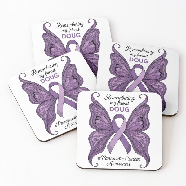 Item preview, Personalized Pancreatic Cancer Remembering my Friend - Memorial Pancreatic Awareness designed and sold by Moon-Ape.