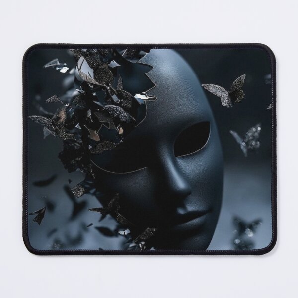 Item preview, Dark Mask and Swarming Butterflies - Surreal Cinematic Art designed and sold by DesertFlowArt.