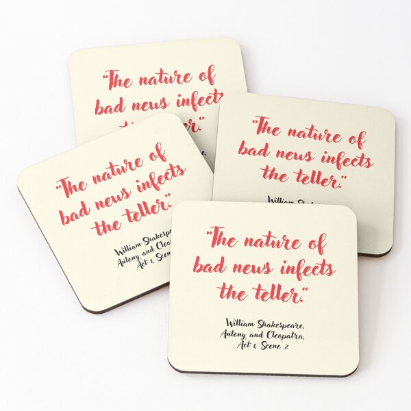 Item preview, Chill Shakespeare Quote from Antony and Cleopatra designed and sold by CharlottePlaceArt.