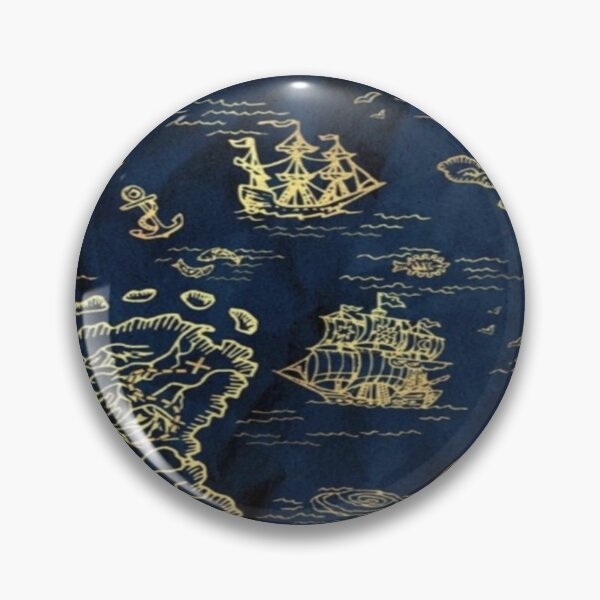 Item preview, Drawing of Antique Treasure Sea Chart Design  designed and sold by NivyasArtistry.
