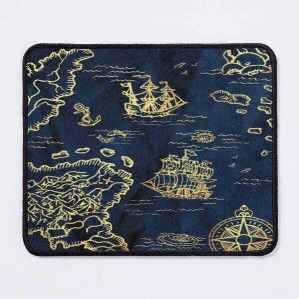 Item preview, Drawing of Antique Treasure Sea Chart Design  designed and sold by NivyasArtistry.