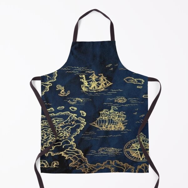 Item preview, Drawing of Antique Treasure Sea Chart Design designed and sold by NivyasArtistry.