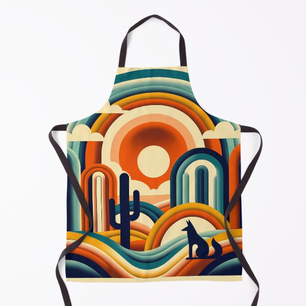 Item preview, Geometric Desert Sunset with Fox and Cactus designed and sold by InkSmithery.
