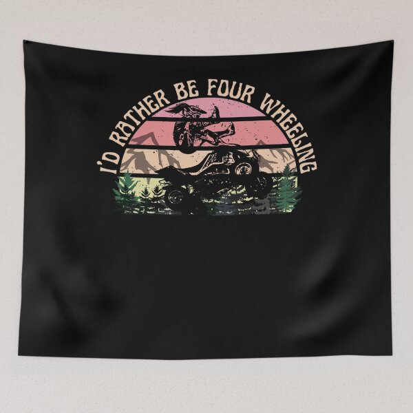 Item preview, I’d Rather Be Four Wheeling Vintage ATV designed and sold by FroggyBaBoy.