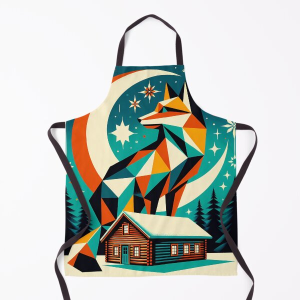 Item preview, Geometric Fox Moon Winter Scene designed and sold by InkSmithery.