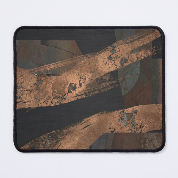 Item preview, Charcoal and Gold Textured Abstract Art designed and sold by Printpix.